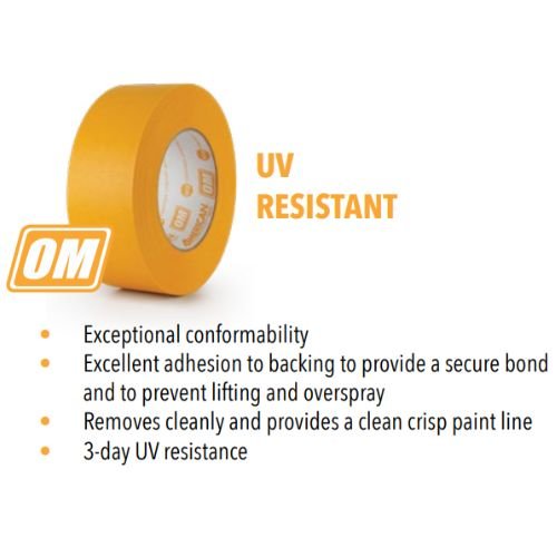 American Orange Mask 36 mm High Temp Masking Tape, Case of 24
