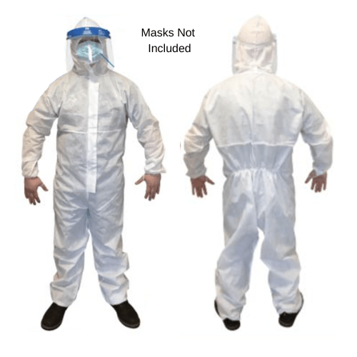 Dura-Block® 11008 XL Disposable All-In-One White Coverall -11008---Eagle National Supply
