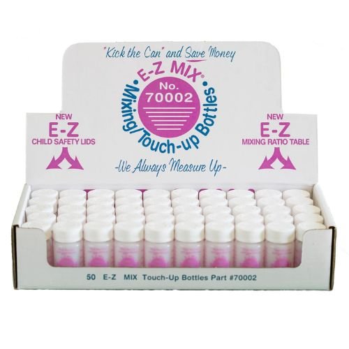 E-Z Mix® 70002 Original Touch-Up Bottles, 50 pcs