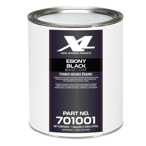Ebony Black Code UA Basecoat Paint, Gallon, Excel 701001 -701001---Eagle National Supply