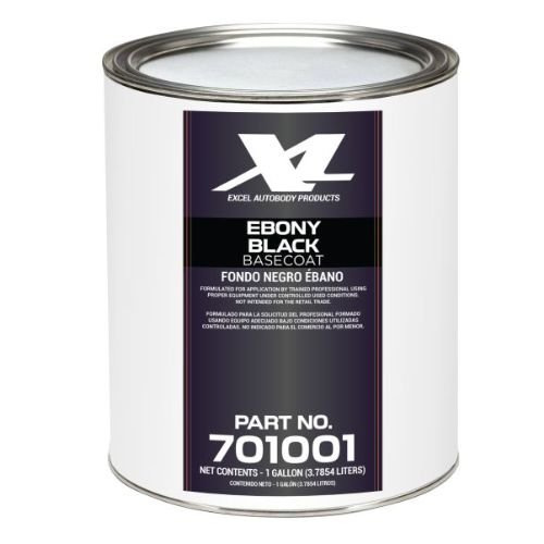 Ebony Black Code UA Polyester Basecoat Paint, Gallon, Excel 701001
