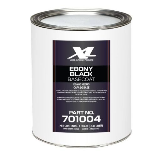 Ebony Black Code UA Polyester Basecoat Paint, Quart, Excel 701004