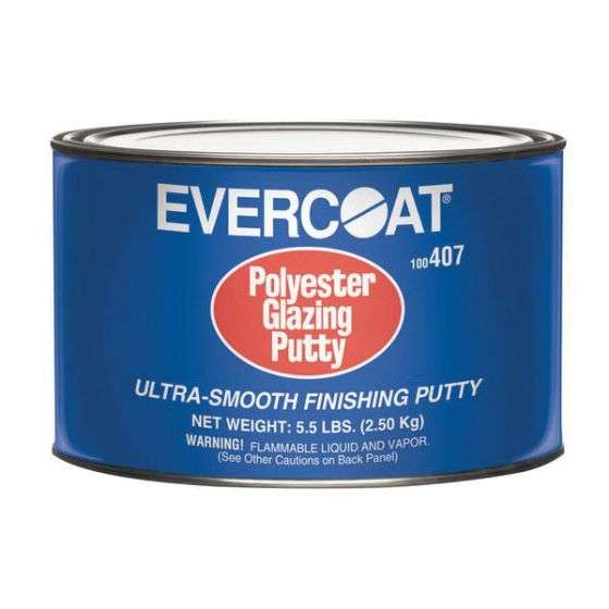 EVERCOAT® 100407 Polyester Glazing Putty, 5.5 lb Can, White