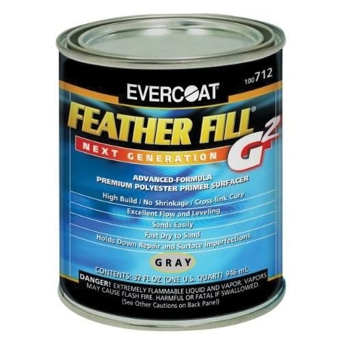 EVERCOAT® FEATHER FILL® G 2™ 100712 High-Build Polyester Primer Surfacer, 1 Qt -712---Eagle National Supply