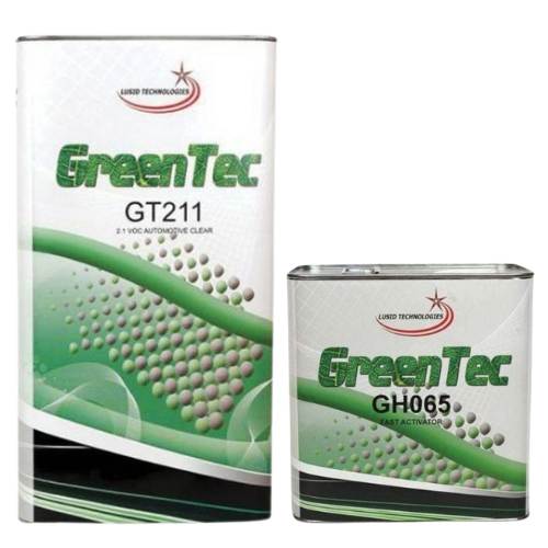 GreenTec GT211 2:1 Low VOC Clearcoat + Fast Hardener Kit, 5 L