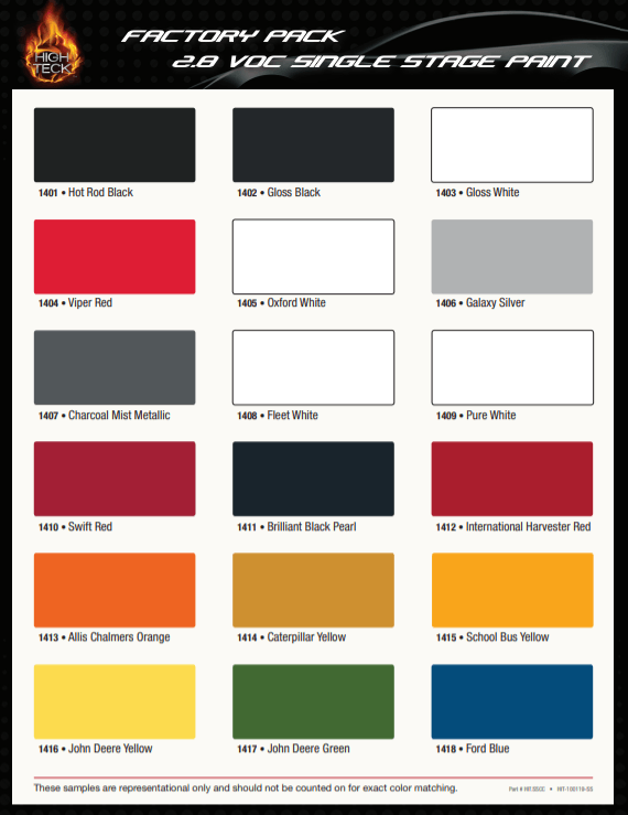 High Teck 1404 Viper Red Single Stage Paint, 1 Gallon