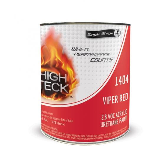 High Teck 1404 Viper Red Single Stage Paint, 1 Gallon