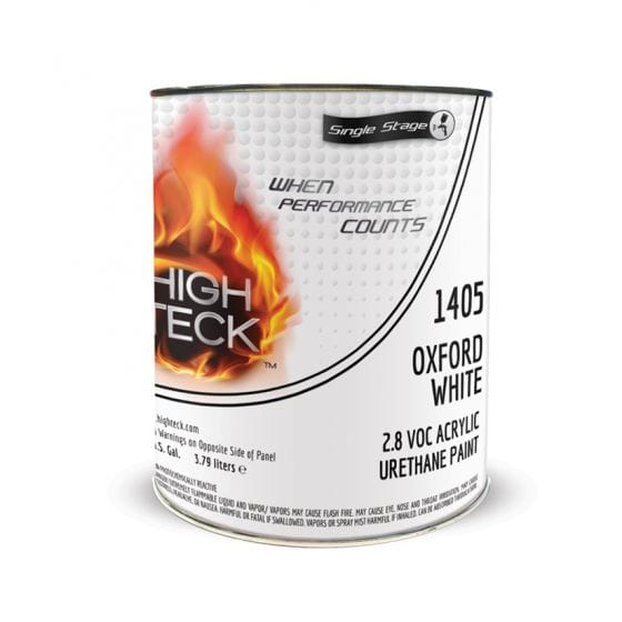 High Teck 1405 Oxford White Single Stage Paint, 1 Gallon