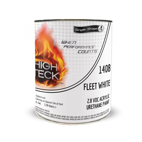 High Teck 1408 Fleet White Single Stage Paint, 1 Gallon