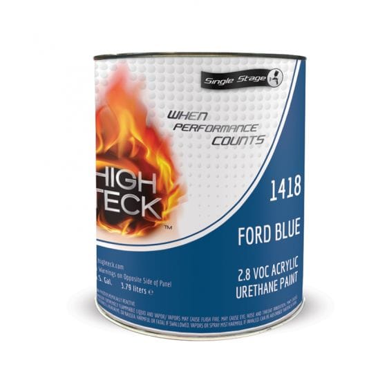 High Teck 1418 Ford Blue Single Stage Paint, 1 Gallon