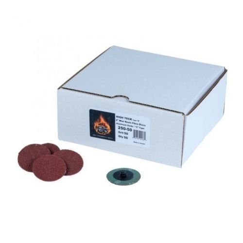 High Teck 2" 50 Grit Quick Change Sanding Discs, 50 pcs