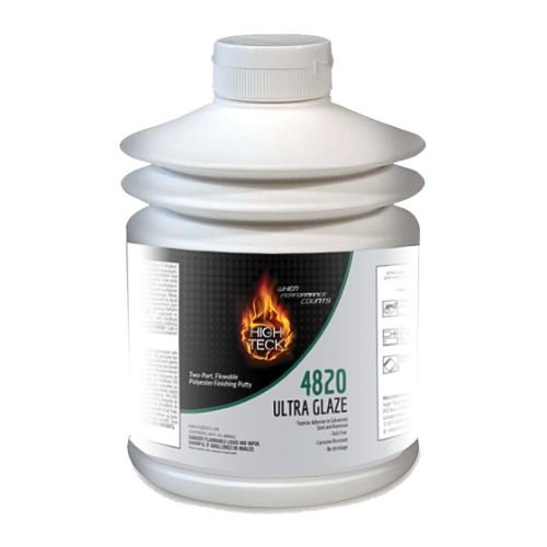 High Teck 2820 Premium Automotive Body Filler With Hardener – 0.8 Gal, Yellow
