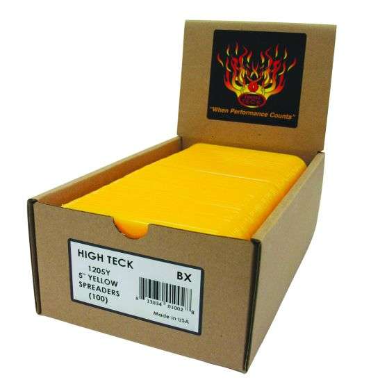 High Teck 5 in YELLOW SPREADERS, 100 pc ---Eagle National Supply
