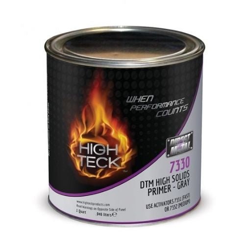 High Teck 7330-4 Direct-To-Metal 2K High Solids Primer, Gray, Quart -7330-4---Eagle National Supply