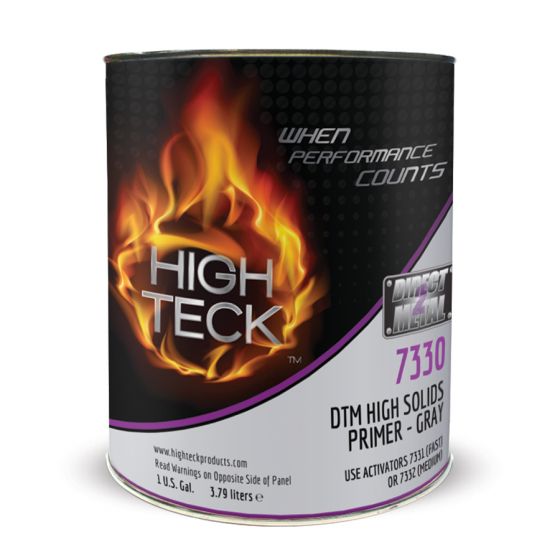 High Teck 7330 Gray DTM 2K High Solids Primer, Gallon 4:1 Mix