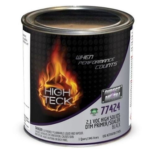 High Teck 77424-4 Black High Solids DTM Primer/Sealer, Quart -77424-4---Eagle National Supply