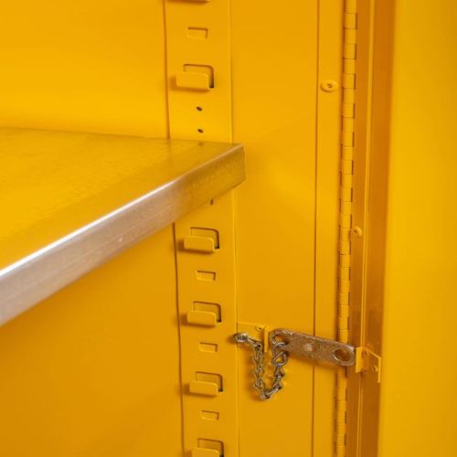 Justrite® 45 Gallon Yellow Flammable Safety Cabinet, Self-Closing -894520---Eagle National Supply