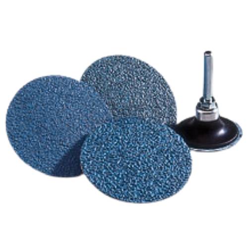 Norton BlueFire 3" 24 Grit Quick Change Sanding Disc, Box of 25
