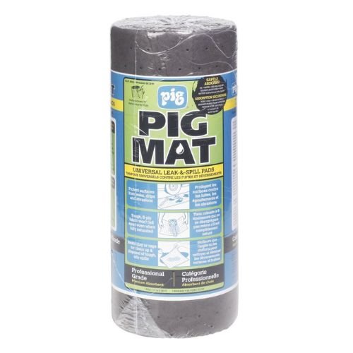 PIG 25201 15 in x 50 ft Gray Oil and Fluid Absorbent Mat Roll
