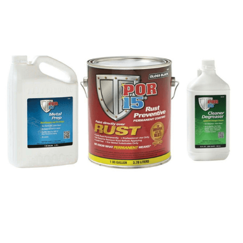 POR-15 Gloss Black Super Starter Kit Rust Paint for sale online