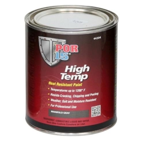 POR 15 44304 Aluminum High Temperature Paint - 1 quart New Free
