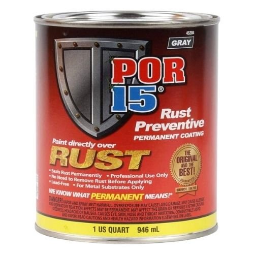 POR-15® 45204 Gray Rust Preventive Coating, 1 Qt -45204---Eagle National Supply