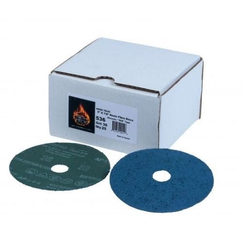 Premium 5" 36 Grit Zirconia Sanding Disc, 25 pk, High Teck