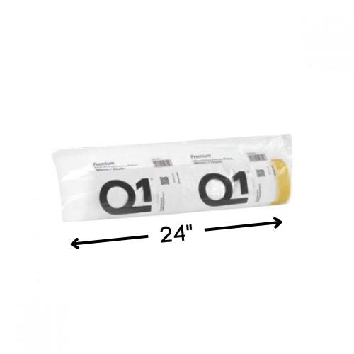 Q1 24 in Premium HDPE Masking Drop Film with Tape, 25 yd Roll