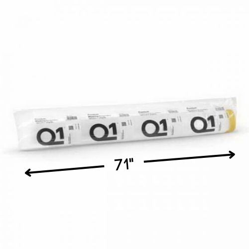 Q1 71 in Premium HDPE Masking Drop Film with Tape, 25 yd Roll
