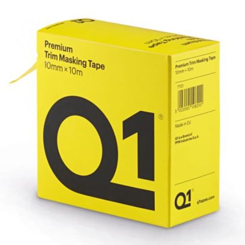 Q1® TT01 Premium Yellow Self-Adhesive Trim Masking Tape Roll