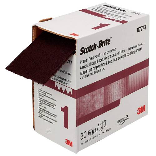 Scotch-Brite 07747 Primer Prep Scuff Pad, 4.75" x 15 ft Roll