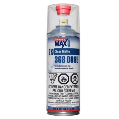 SprayMax® 3680065 2K Matte Gloss Clear Coat, 11.8 oz