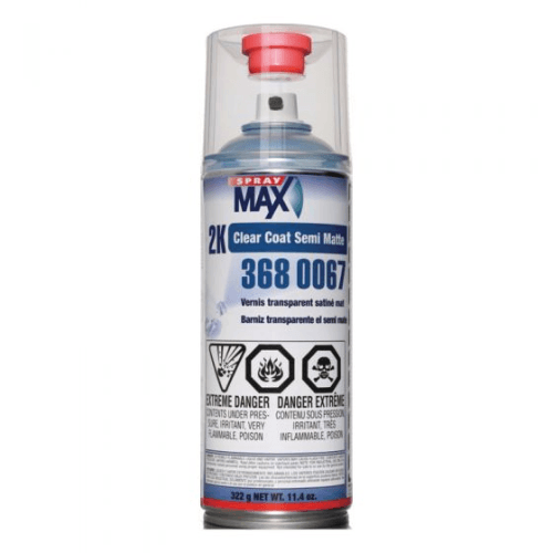 SprayMax® 3680067 2K Satin Gloss Clear Coat, 11.8 oz