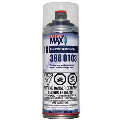 SprayMax® 3680103 1K Black Matte Trim Paint, 11.3 oz