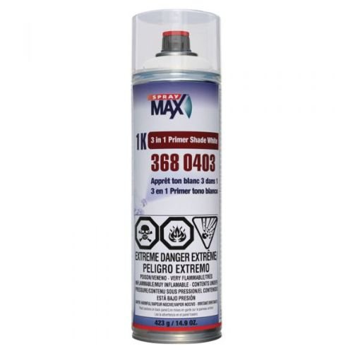 SprayMax 3680403 White 3 in 1 Shade Primer, 14.9 oz Aerosol -3680403---Eagle National Supply