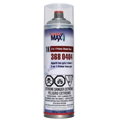 SprayMax 3680404 Gray 3 in 1 Shade Primer, 14.9 oz Aerosol -3680404---Eagle National Supply