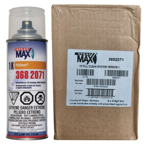 SprayMax 3682071 6 Pk Empty Aerosol Cans for 1K Basecoats