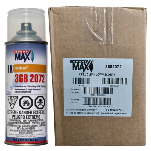 SprayMax® 3682072 6 Pk Empty Aerosol Cans for 1K Basecoats