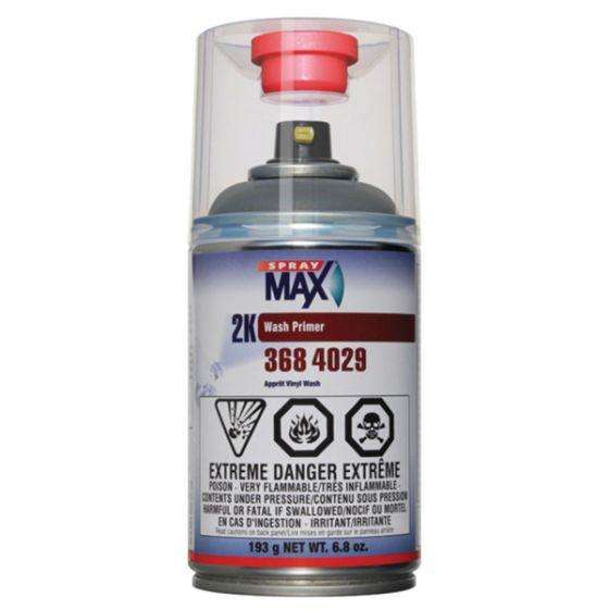 SprayMax® 3684029 2K Wash Primer, 6.8 oz Aerosol Can, Matte Olive Gray