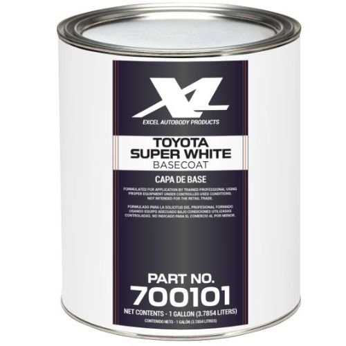 Toyota 040 Super White Basecoat Paint, Gallon, Excel 700101
