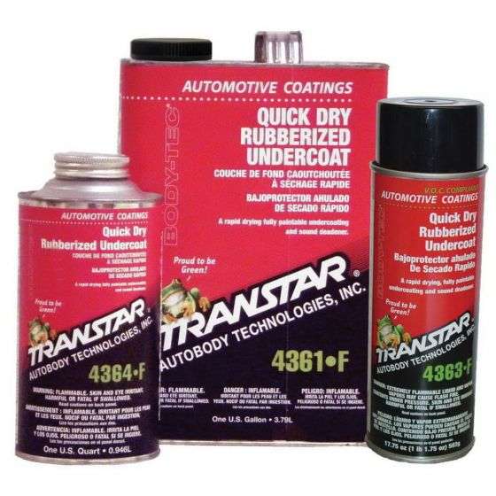 TRANSTAR® 4361-F Quick Dry Rubberized Black Undercoat, 1 gal