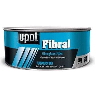 U-POL® FIBRAL UP0754 Yellow Fiberglass Filler, 1 L Can