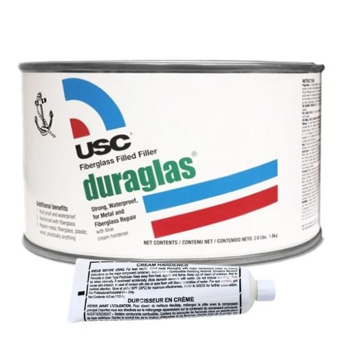 USC® DURAGLAS 24035 Green Short Strand Fiberglass Body Filler, Quart
