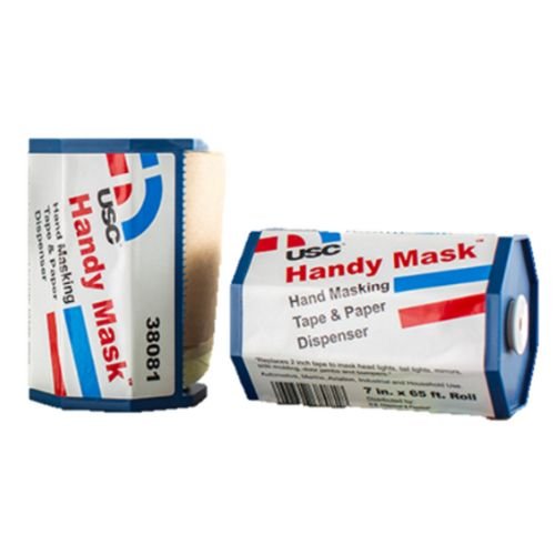 USC Handy Mask 38081 7 in Hand Masking Tape and Paper Roll