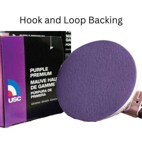 USC Purple Premium 320 Grit 6 in Grip Sanding Disc #991414, 50 pc