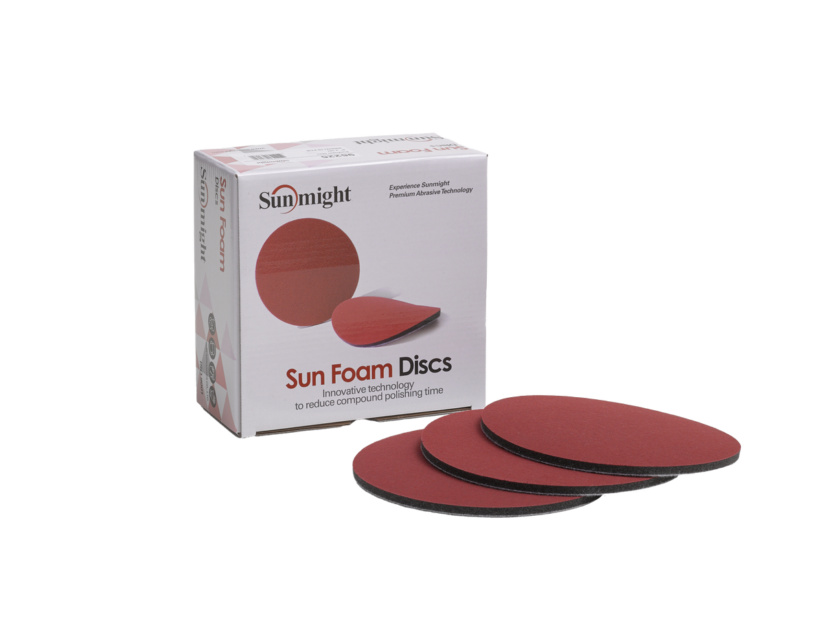 Sunmight 6" 5000 Grit No Hole Velcro Foam Disc 96227 | 10pk