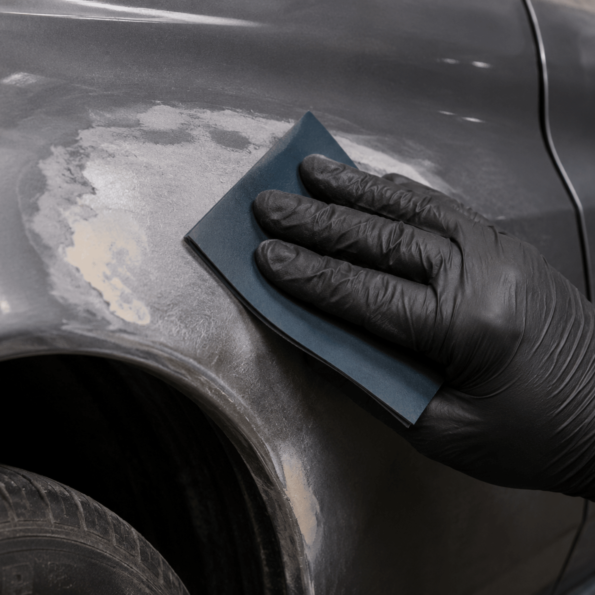 220 Grit 9x11 in Waterproof Sanding Sheet, 50 pk, High Teck