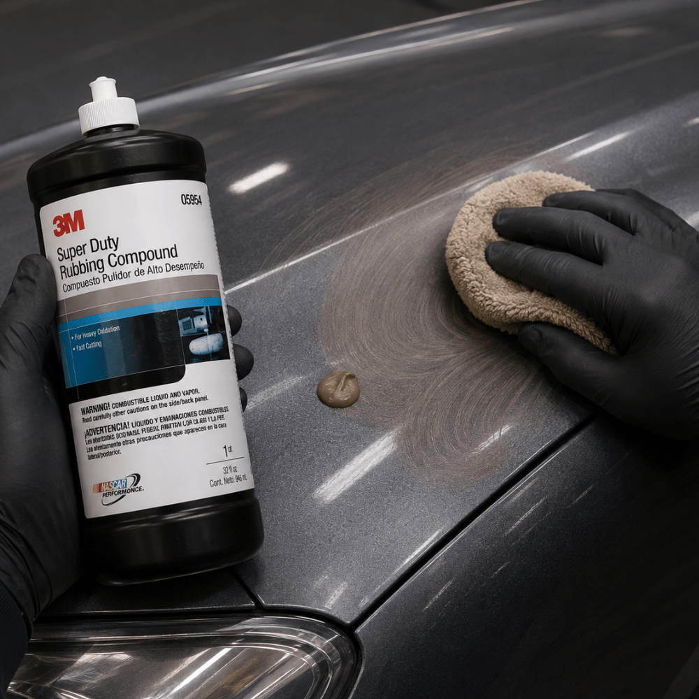 3M 05954 Super Duty Brown Rubbing Compound, 1 Quart
