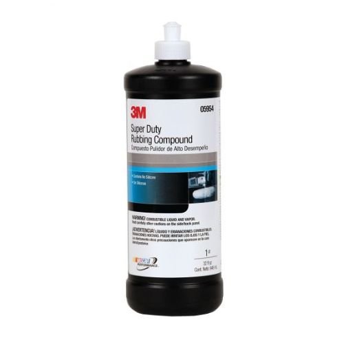 3M 05954 Super Duty Brown Rubbing Compound, 1 Quart