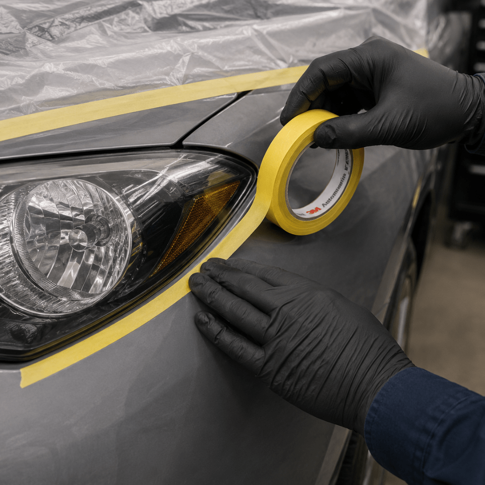 3M™ 06652 0.75" Yellow Automotive Masking Tape, Case of 48